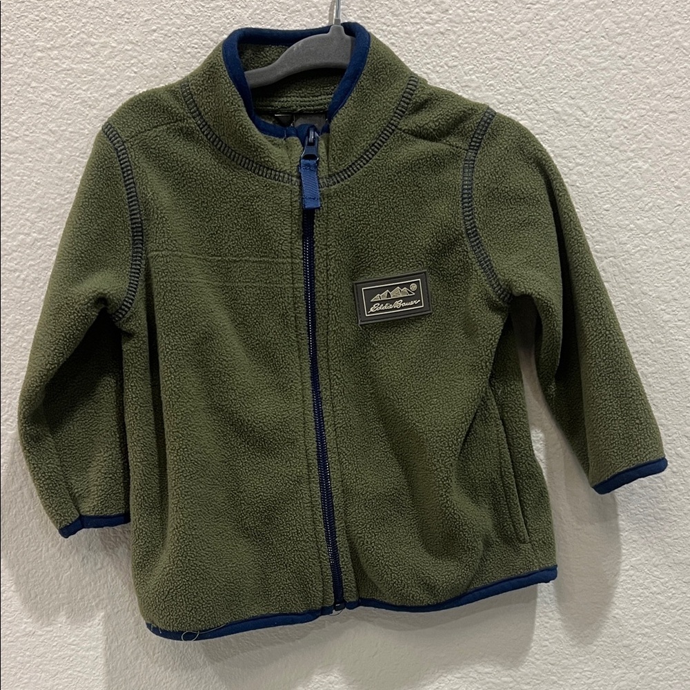 Eddie Bauer Kids Green Fleece Jacket